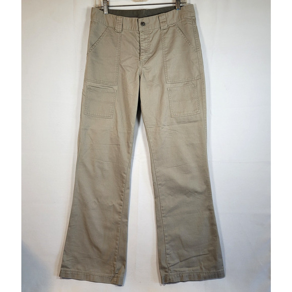 North Face Pants Wms 8 (31x31) Straight Leg Stretch Lightweight Cargo Hiking - Picture 1 of 14